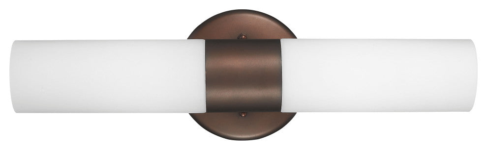 2 Light Vertical or Horizontial Vanity Light or Sconce in Bronze