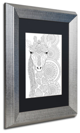 Hello Angel 'Animals 11' Art, Silver Frame, 14"x11", Black Matte