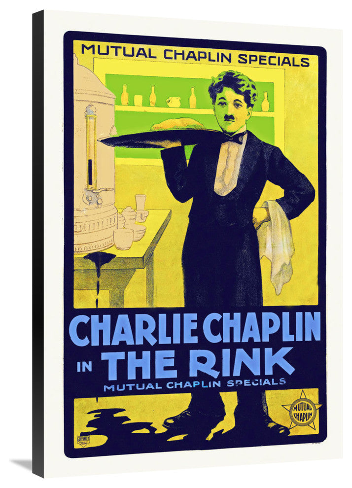 "Charlie Chaplin, The Rink - 1916" Canvas by Hollywood Photo Archive, 24x36"