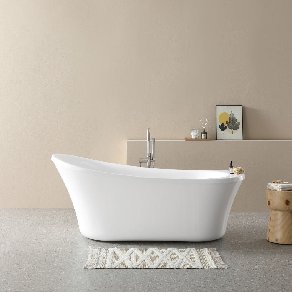Ove Decors Rachel Freestanding 70" Bathtub Kit With Athena Faucet