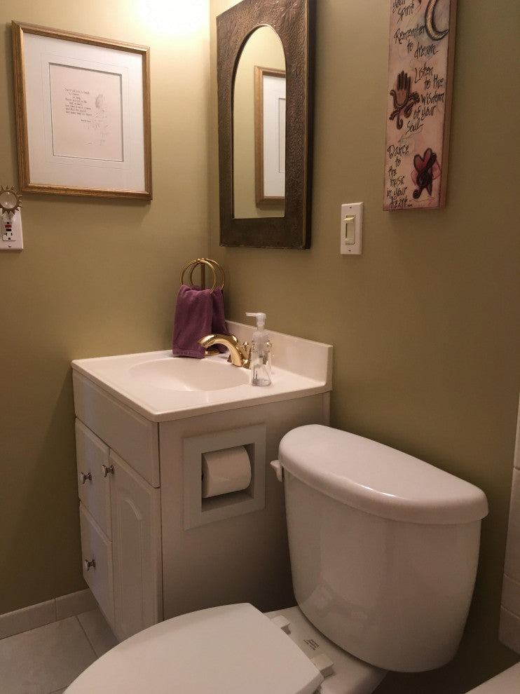 Tampa Recessed Solid Wood Toilet Paper Holder 7 x 8.5, Unfinished