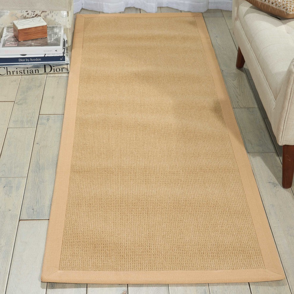 Nourison Sisal Soft 5' x 8' Sand Farmhouse Indoor Area Rug