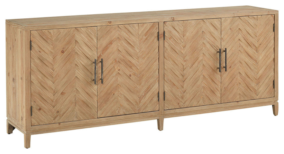 Bronx 84" 4-Door Sideboard, Brown