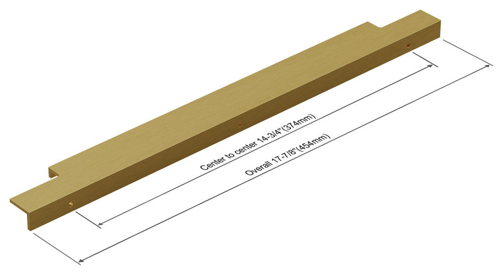 Dowell Series 3063 Handles, 17.8", 7.375" CTC, Golden, 3-Pack