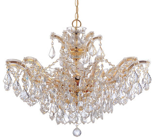Crystorama Maria Theresa Chandelier Clear Crystal Spectra 4439-GD-CL-SAQ
