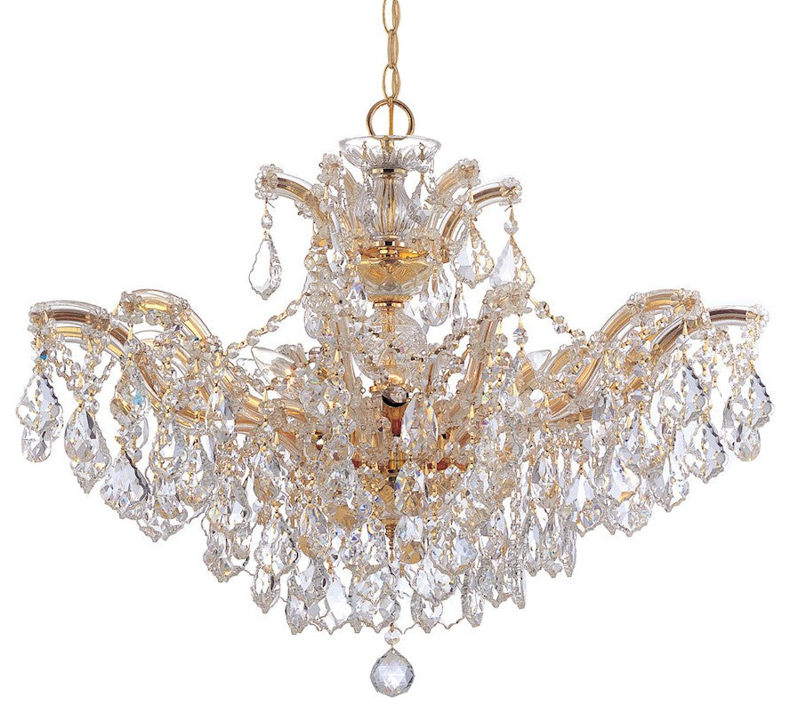 Crystorama Maria Theresa Chandelier Clear Crystal Spectra 4439-GD-CL-SAQ