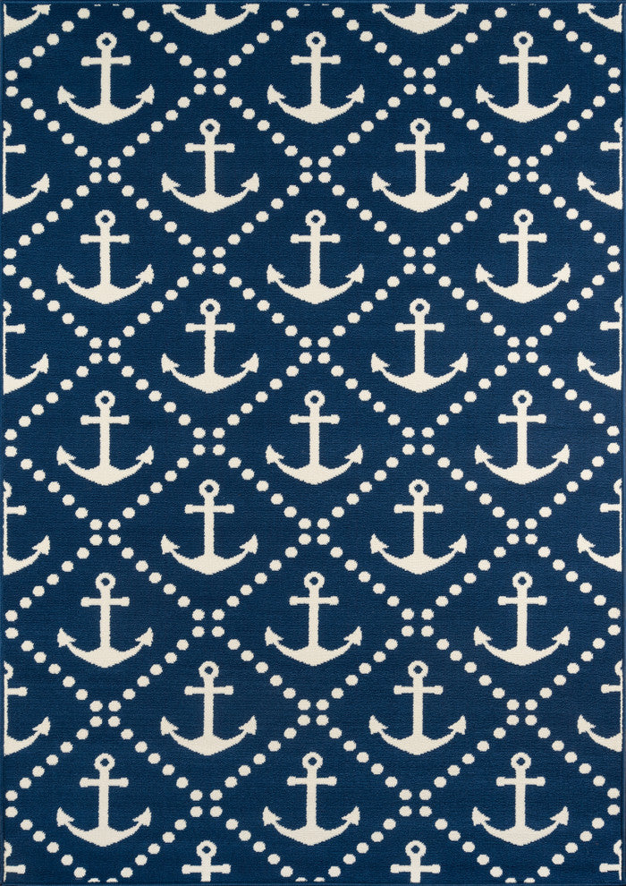 Baja Rug, Navy, 8'6"x13'