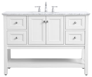 Matilda 48" Single Bathroom Vanity Set, White