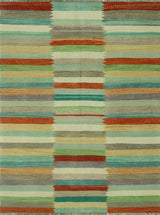 Winchester Kilim Usma Rust/Ivory Rug, 5'1x6'6