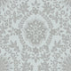 Blue & Silver Boho Baroque Damask Peel & Stick Wallpaper