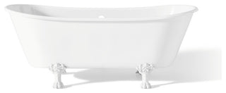 Cheviot Products Winchester Cast Iron Bathtub, White, White