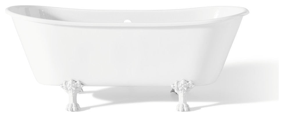 Cheviot Products Winchester Cast Iron Bathtub, White, White