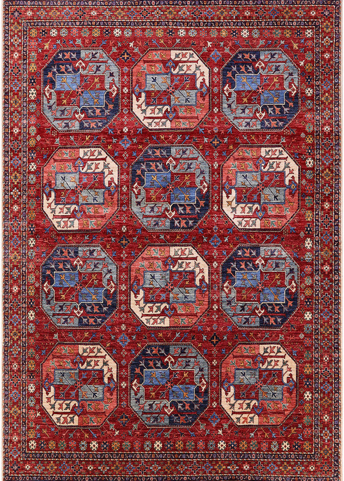 Ahgly Company Indoor Rectangle Mid-Century Modern Area Rugs, 6' x 9'