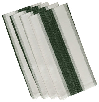Striate Stripe Stripe Print Napkin, Green, Set of 4