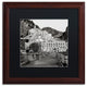 Alan Blaustein ''Amalfi Pier I'' Art, Wood Frame, Black Mat, 16x16