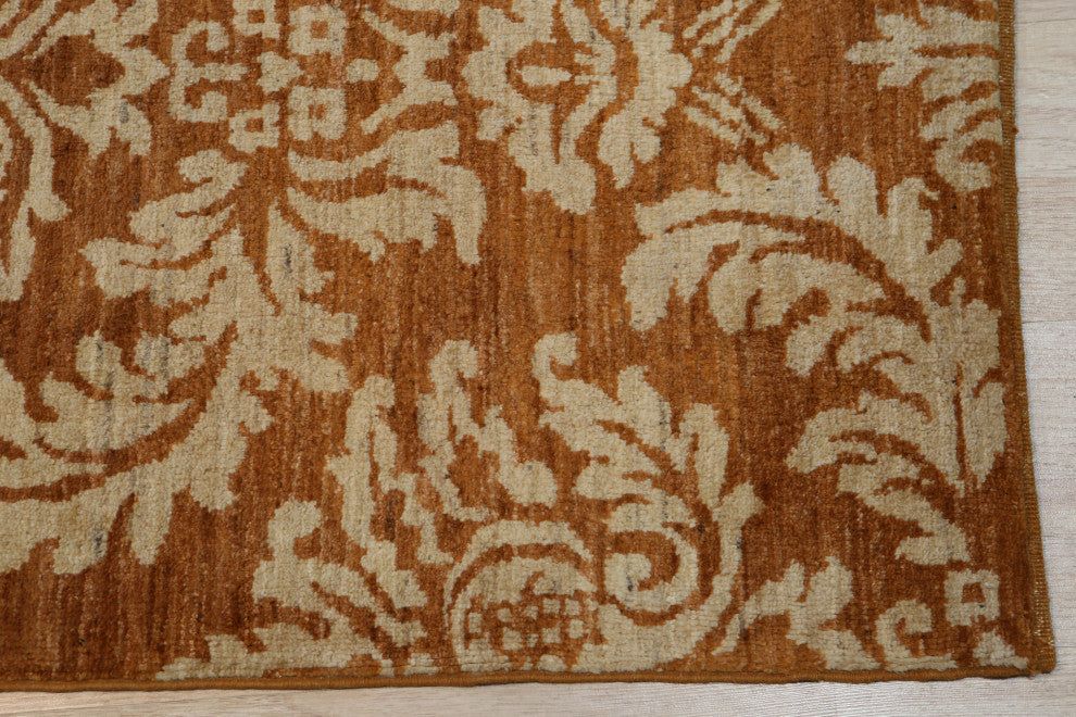 Brown Transitional All Over Turkish Knot Area Rug