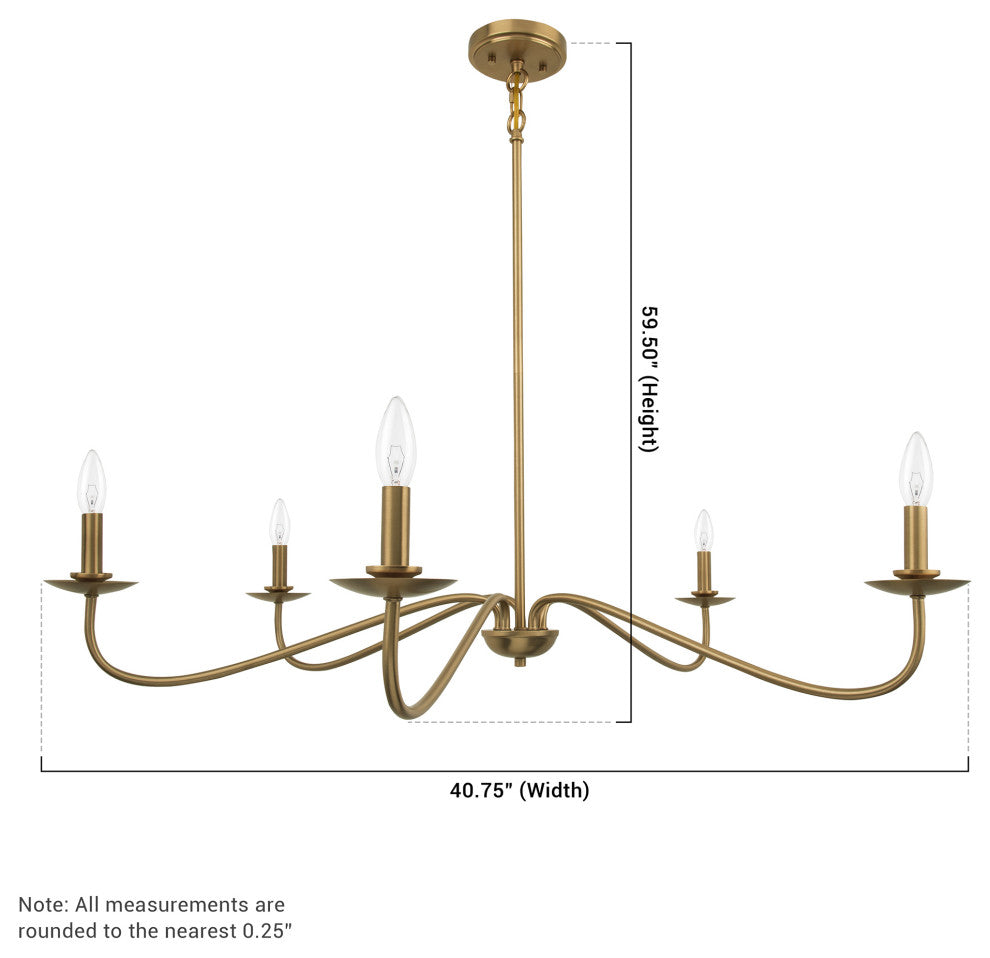 5-Light Elegant Traditional Chandelier