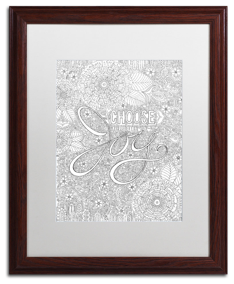Hello Angel ''Choose Joy'' Art, Wood Frame, White Mat, 20x16