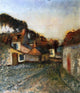 Edgar Degas Village Street, Gallery Wrapped Canvas Print, 20"x25"