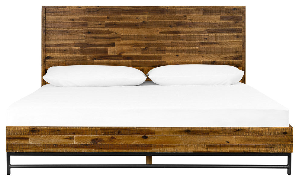 Cusco Rustic Acacia Platform King Bed