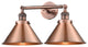2-Light Briarcliff 19" Bath Fixture, Antique Copper