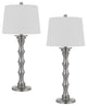 Rockland Metal Table Lamp Set, Bo-3066Tb-2-Bs