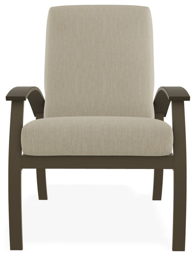 Belle Isle Cushion Deep Seating Outdoor Armchair, Huskie/Beachwood