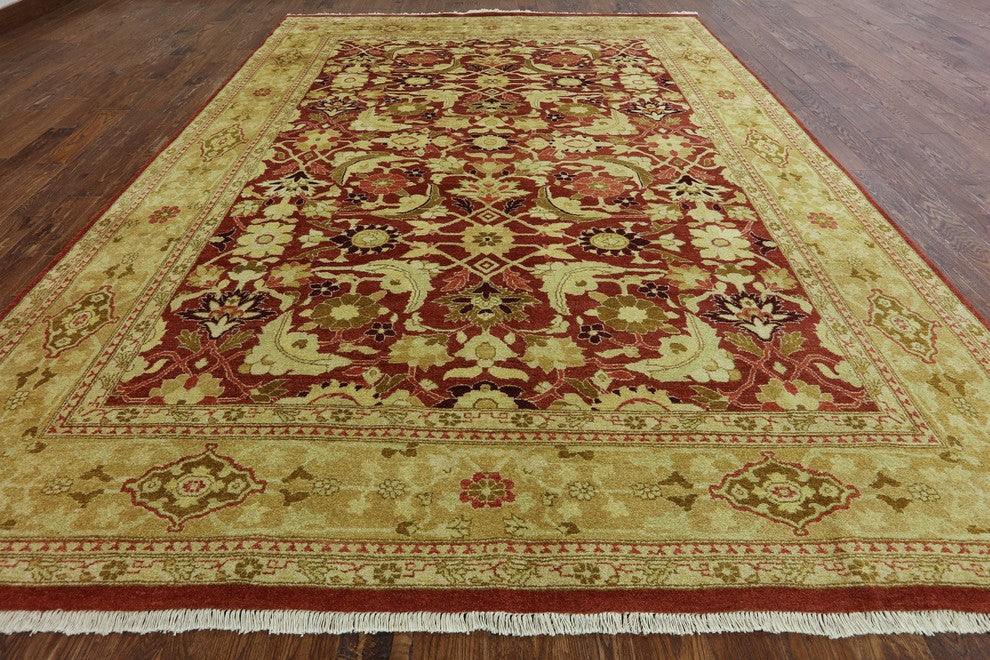 Traditional Floral Chobi Handmade Area Rug 9'x12', W2252