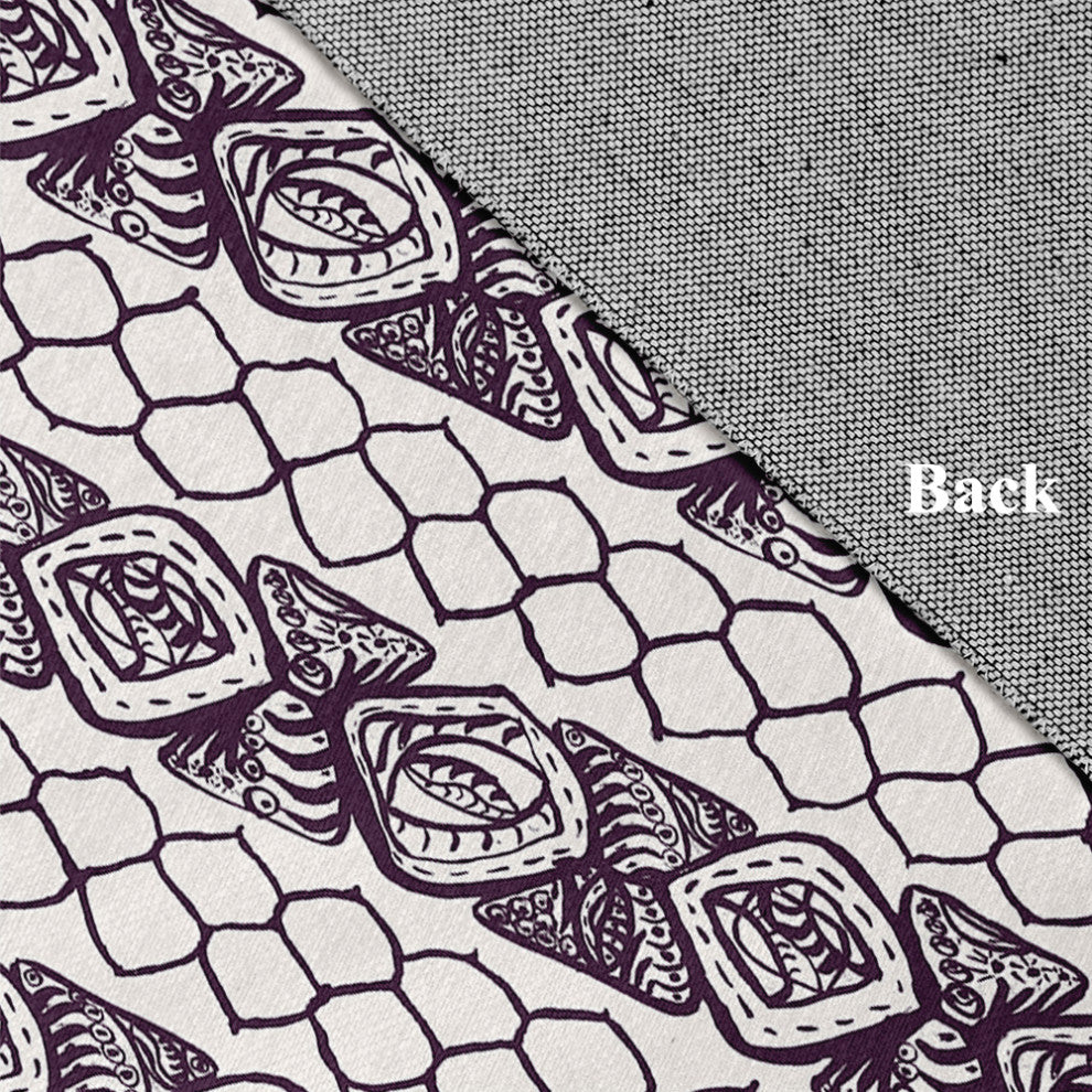 Honeycomb Stripes Rug, Purple, 2'x3'