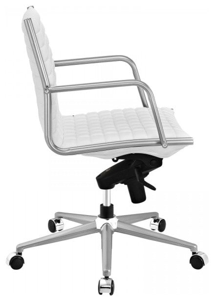 White Pattern Office Chair