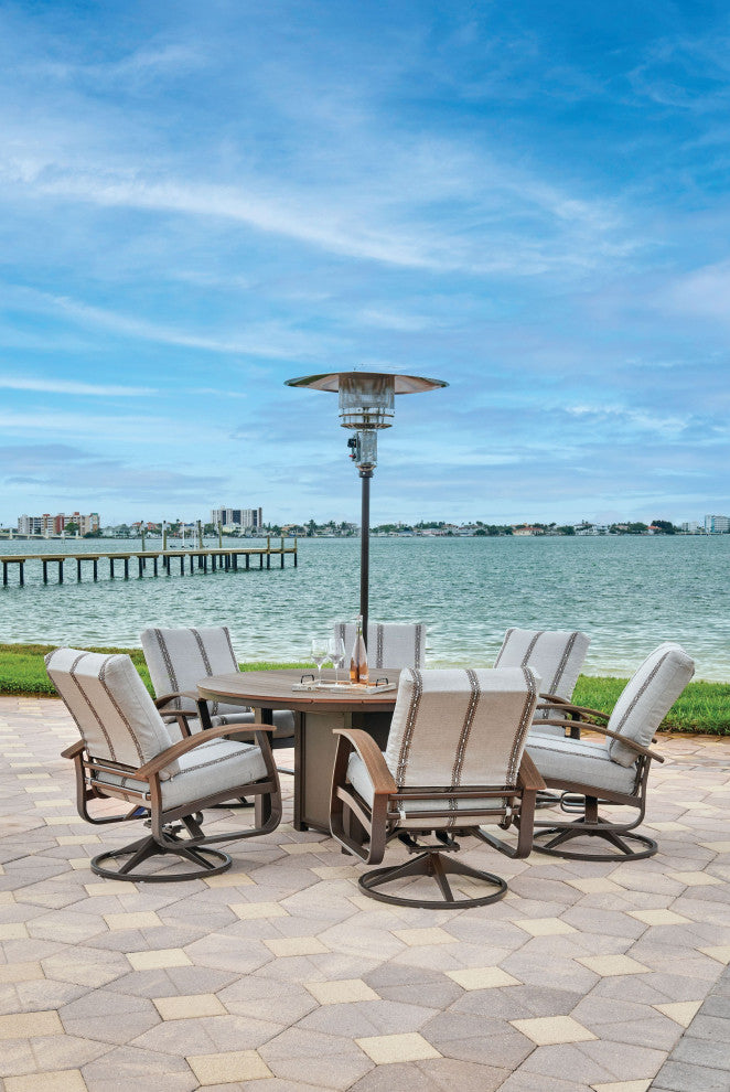 Belle Isle Cushion Outdoor Swivel Rocker, Bliss Sand/Kona