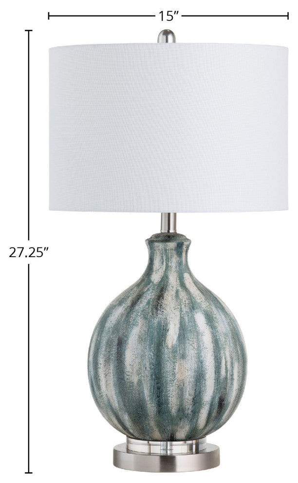 Ashburne 27" Ceramic Table Lamp With Linen Shade