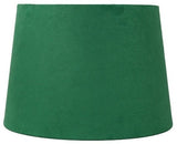 16" Suede Hardback Lamp Shade, Kelly Green