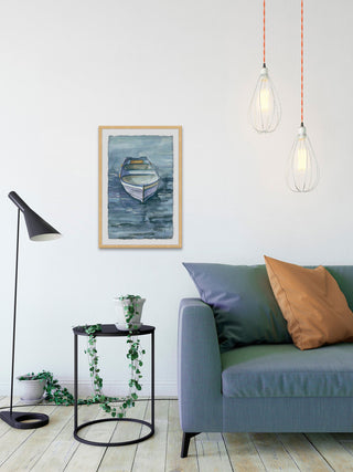 "It's About Time" Framed Painting Print, 12"x18"