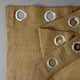 Faux Linen Grommet Room Darkening Curtain Single Panel, Butterscotch, 50w X 84l