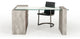 Nova Domus Boston Modern Glass and Concrete Reversible Desk