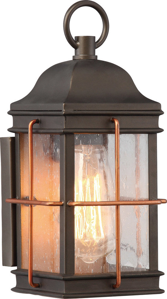 Nuvo Howell 1-Light Bronze Small Outdoor Wall Light Fixture