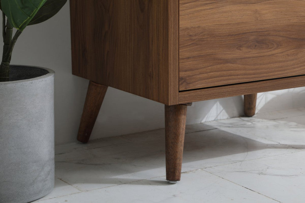 Beatrice 24" Bathroom Vanity, Walnut Brown