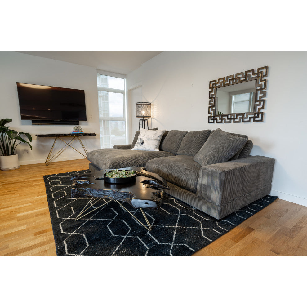 Contemporary Tectona Coffee Table Dark Brown - Brown