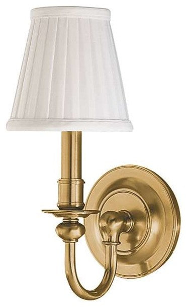 Beekman 1-Light Wall Sconce, Aged Brass