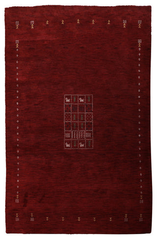 HAND KNOTTED LOOM WOOL ECO-FRIENDLY AREA RUGS - Rectangle, Red, Contemporary