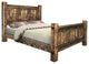Big Sky Collection Rugged Sawn Panel Bed, Cal King, Provincial Stain
