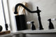 Kingston Brass KB1790BPLBS Widespread Kitchen Faucet, Brass Sprayer
