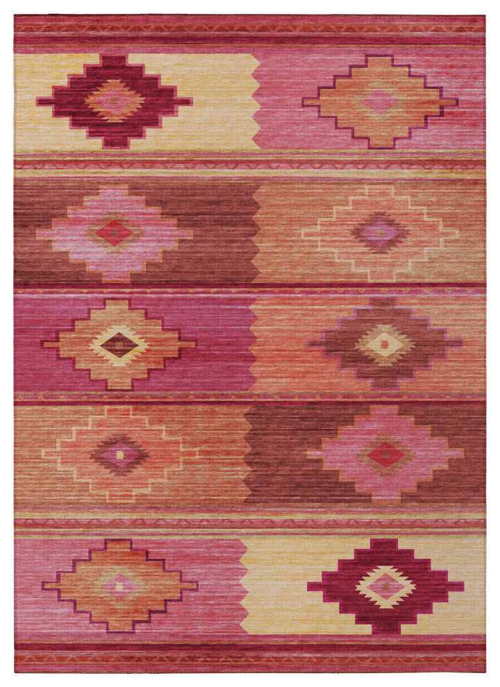 Indoor/Outdoor Phoenix PH1 Rose Machine Washable 8' x 10' Rug