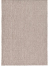 Unique Loom Beige Solid Outdoor 6' 0 x 9' 0 Area Rug
