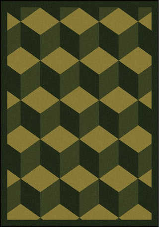 Kaleidoscope Rug, Highrise, 7'8"x10'9", Olive