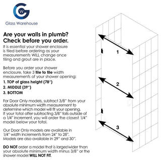 78"x30.375-30.75" Frameless Shower Door, Enduroshield Technology, Matte Black