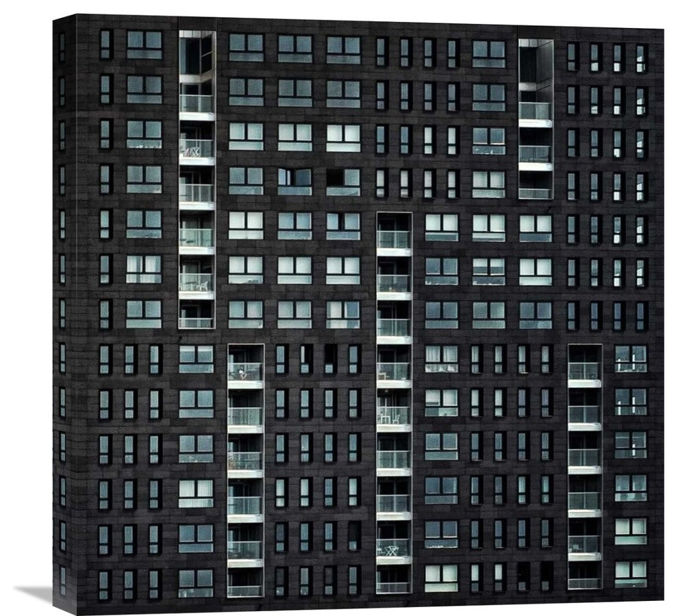 "Living In The City" Stretched Canvas Giclee by Piet Flour, 22"x22"