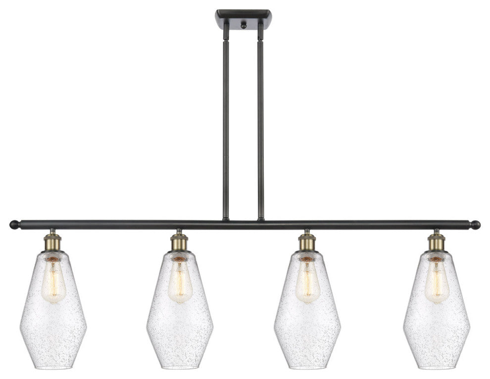 Innovations 516-4I-BAB-G654-7 4-Light Island Light, Black Antique Brass