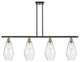 Innovations 516-4I-BAB-G654-7 4-Light Island Light, Black Antique Brass